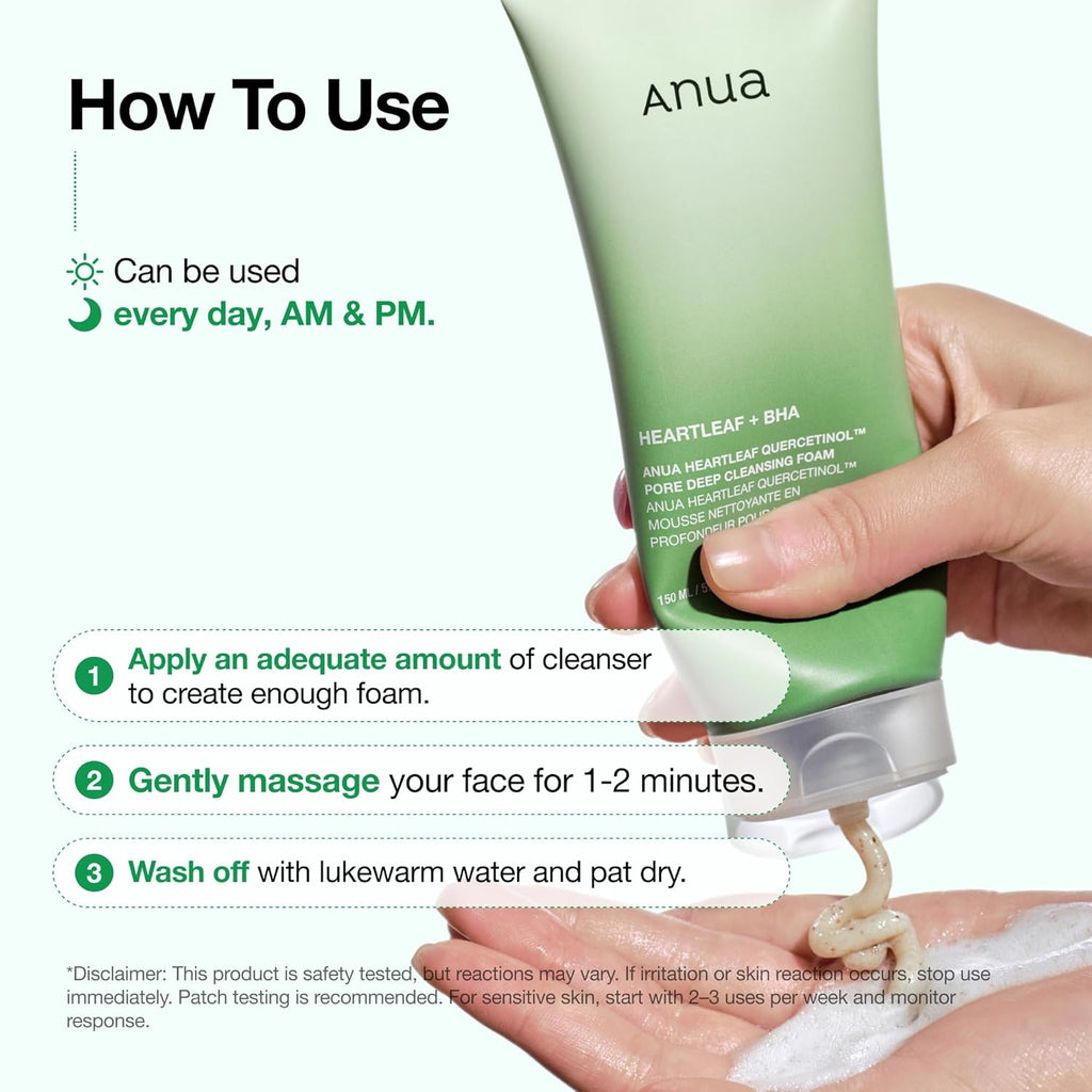 Anua Heartleaf Quercetinol Pore Deep Cleansing Foam 150 ml
