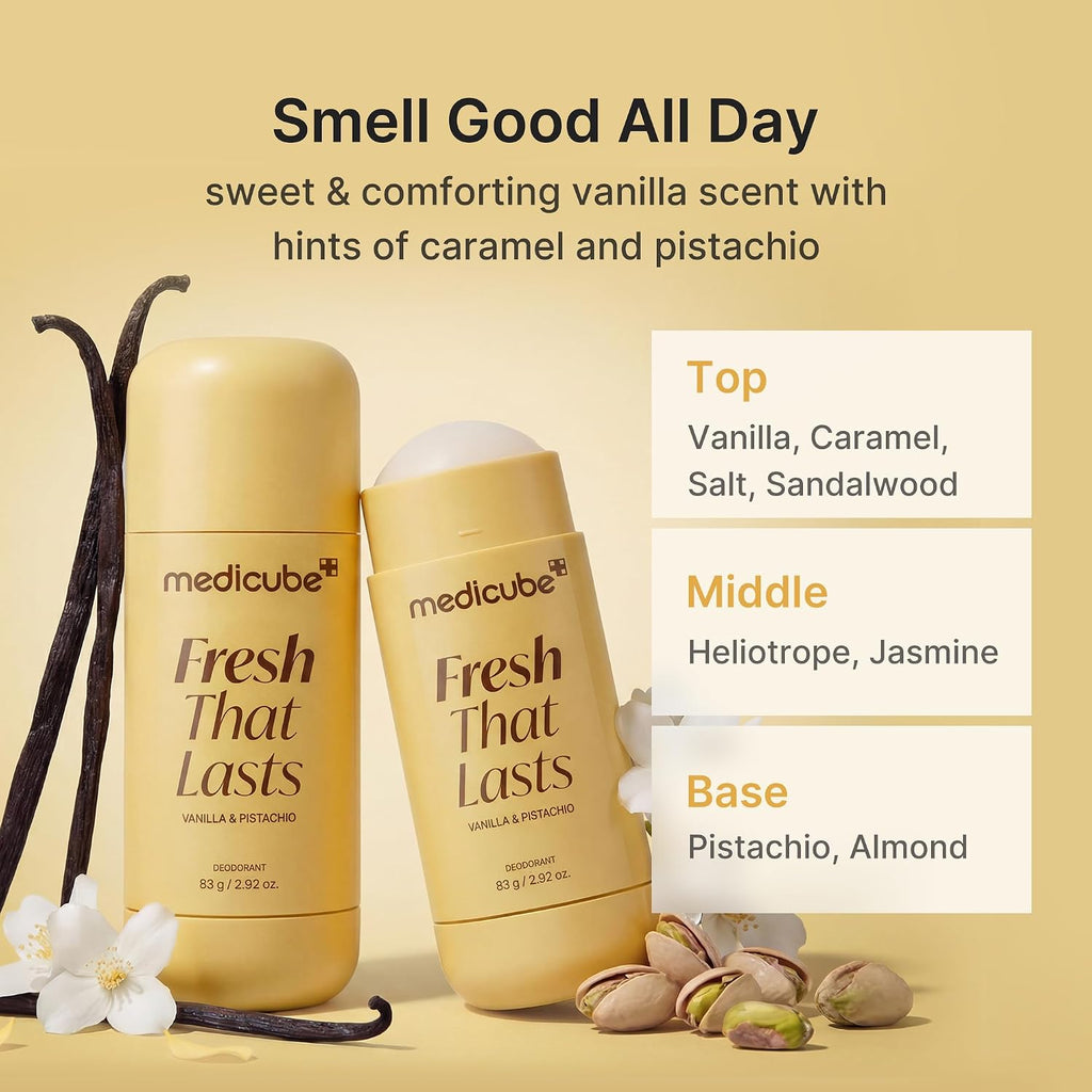 Medicube Fresh That Lasts Deodorant – Vanilla & Pistachio 83g