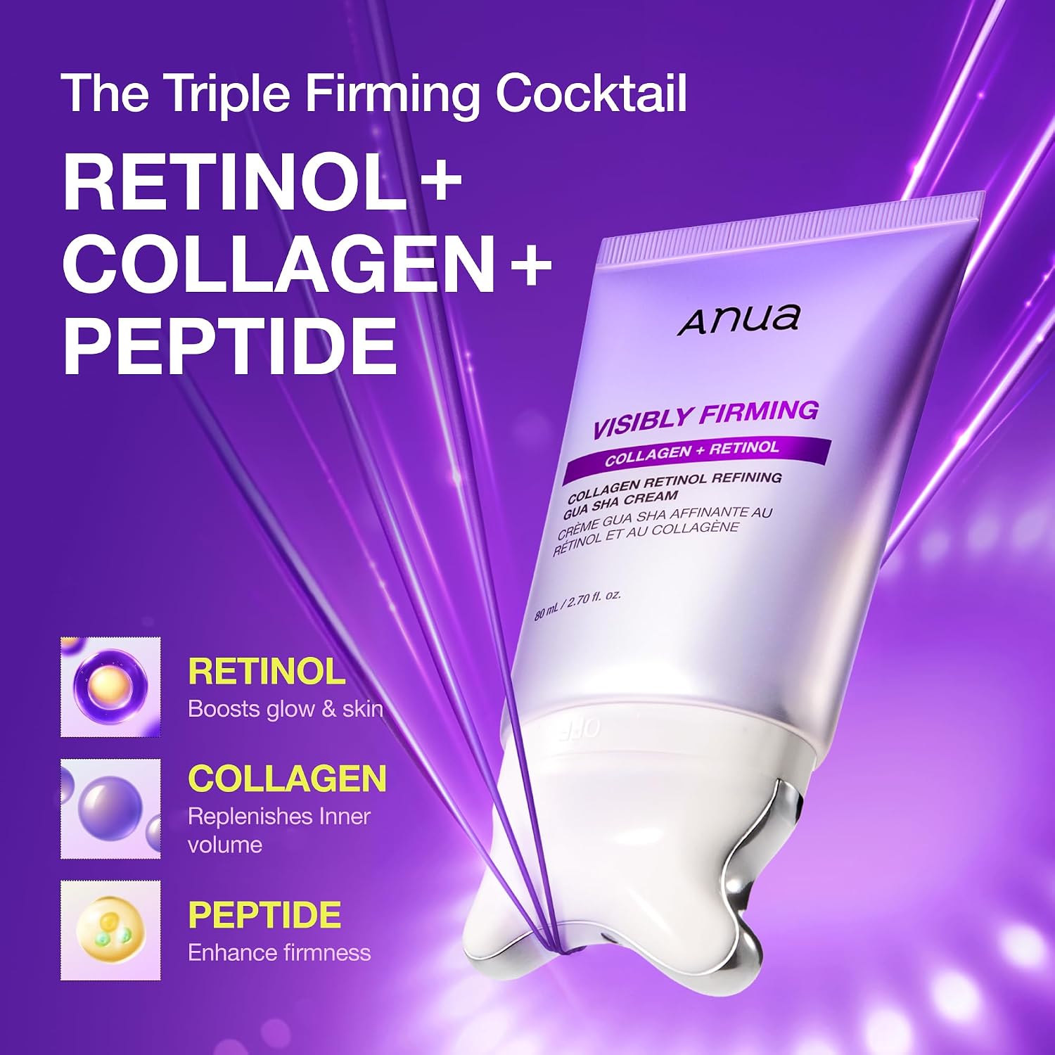 ANUA Collagen Retinol Refining Gua Sha Cream 80 ml