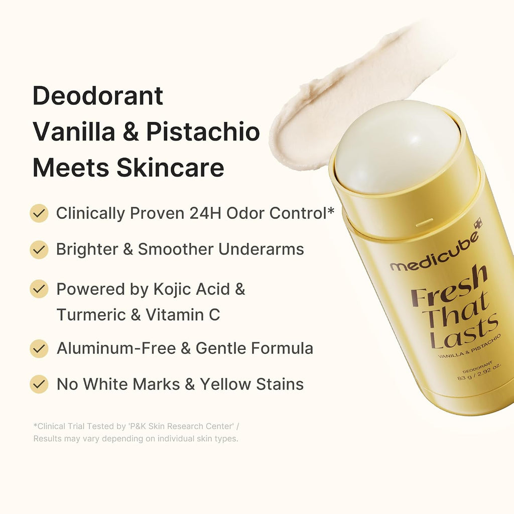 Medicube Fresh That Lasts Deodorant – Vanilla & Pistachio 83g