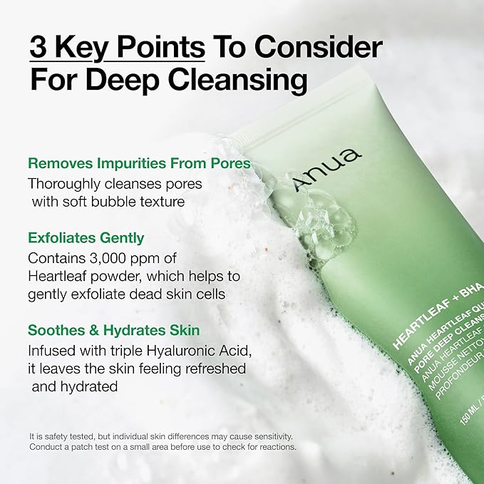 Anua Heartleaf Quercetinol Pore Deep Cleansing Foam 150 ml